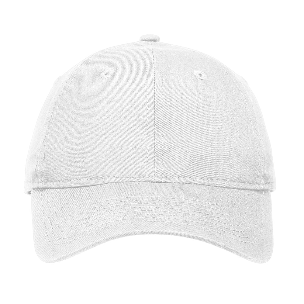 New Era - Adjustable Unstructured Embroidered Cap - White