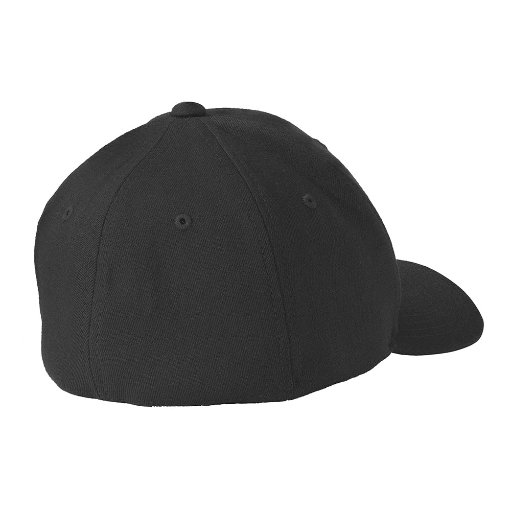 Port Authority Flexfit Wool Blend Embroidered Cap - Grey