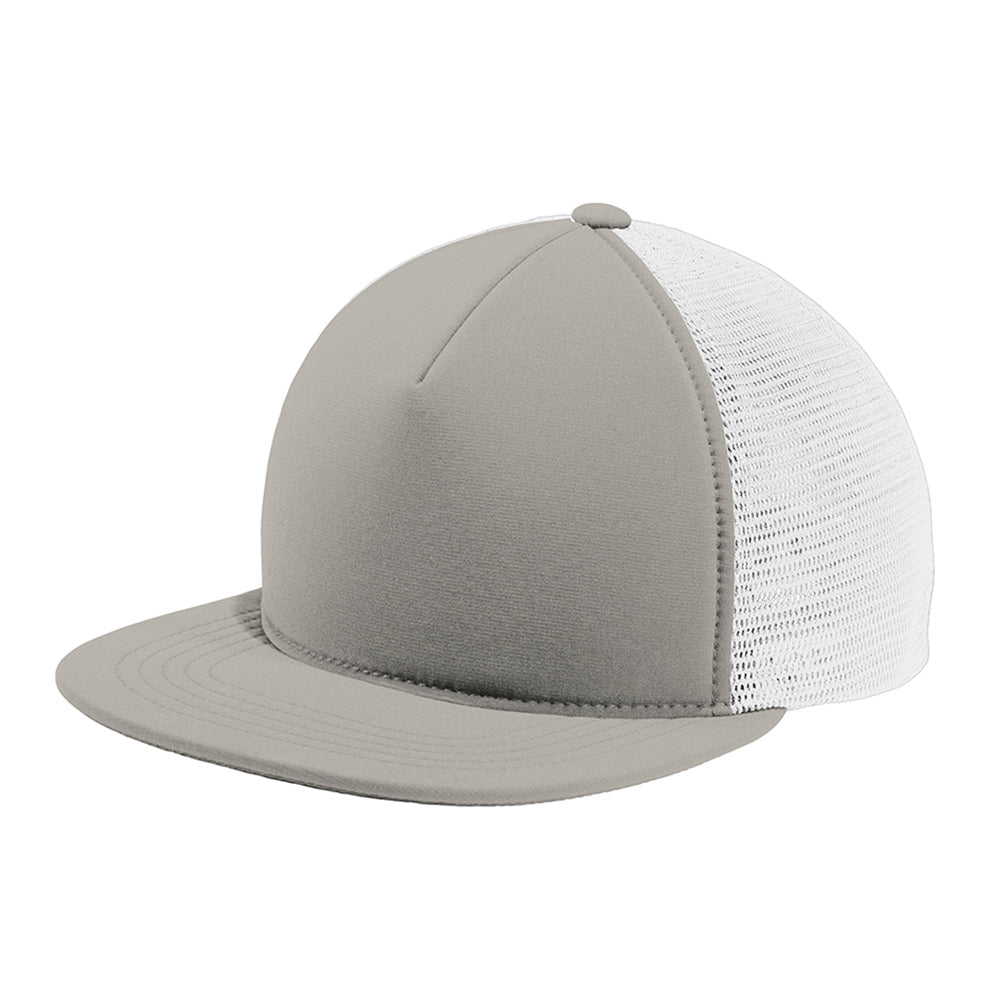 Port Authority Flexfit 110 Foam Outdoor Embroidered Cap - Silver Grey/White