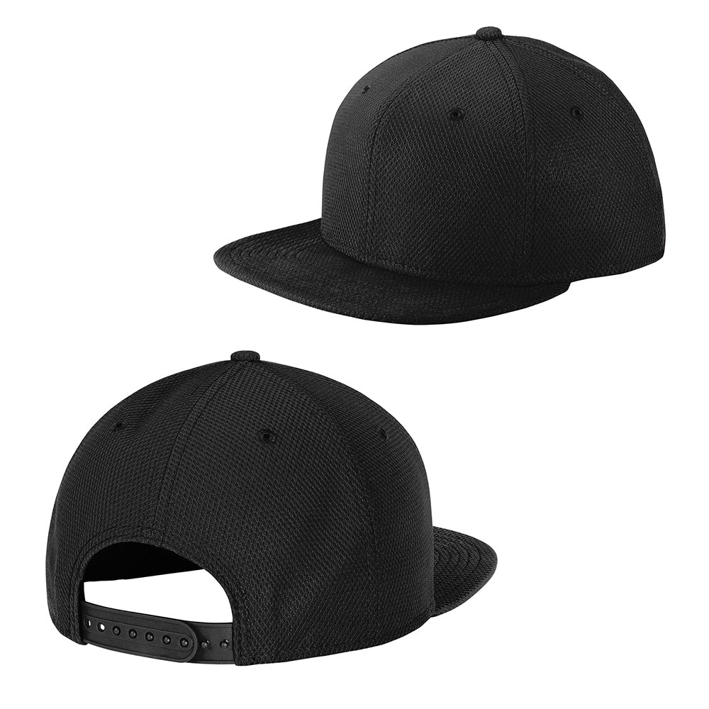 New Era Original Fit Diamond Era Flat Bill Snapback Embroidered Cap - Grey