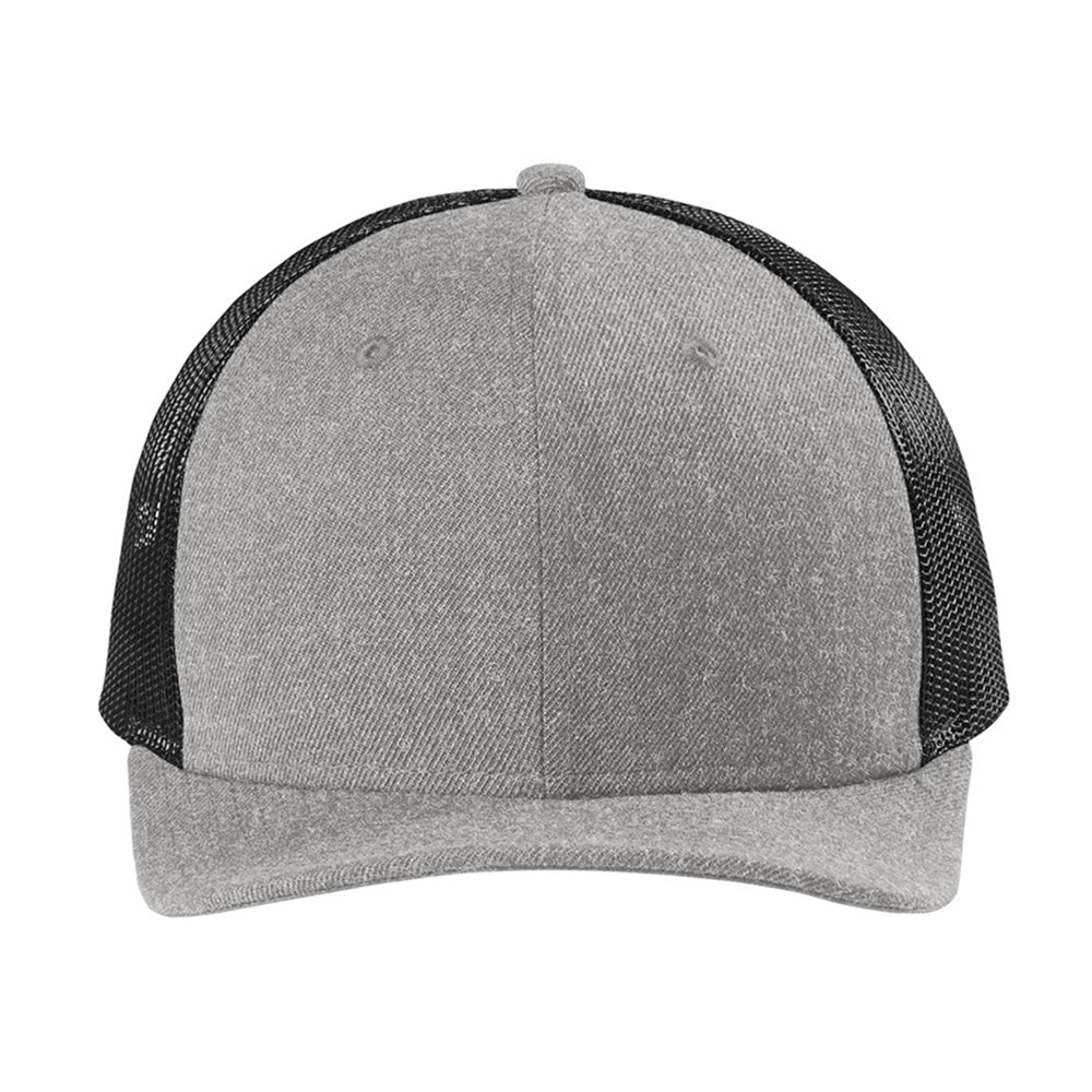 New Era Snapback Low Profile Trucker Embroidered Cap - Heather Navy Blue/Navy Blue