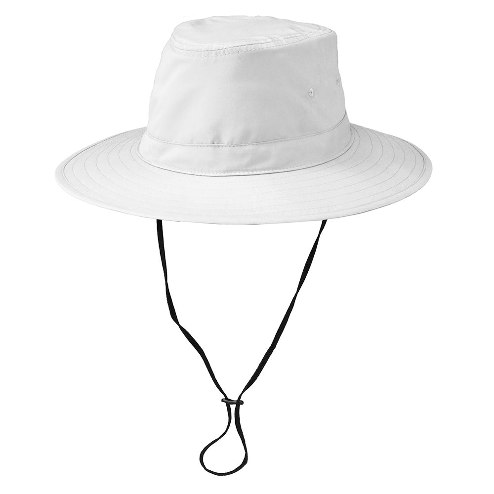 Port Authority Lifestyle Brim Embroidered Hat - White