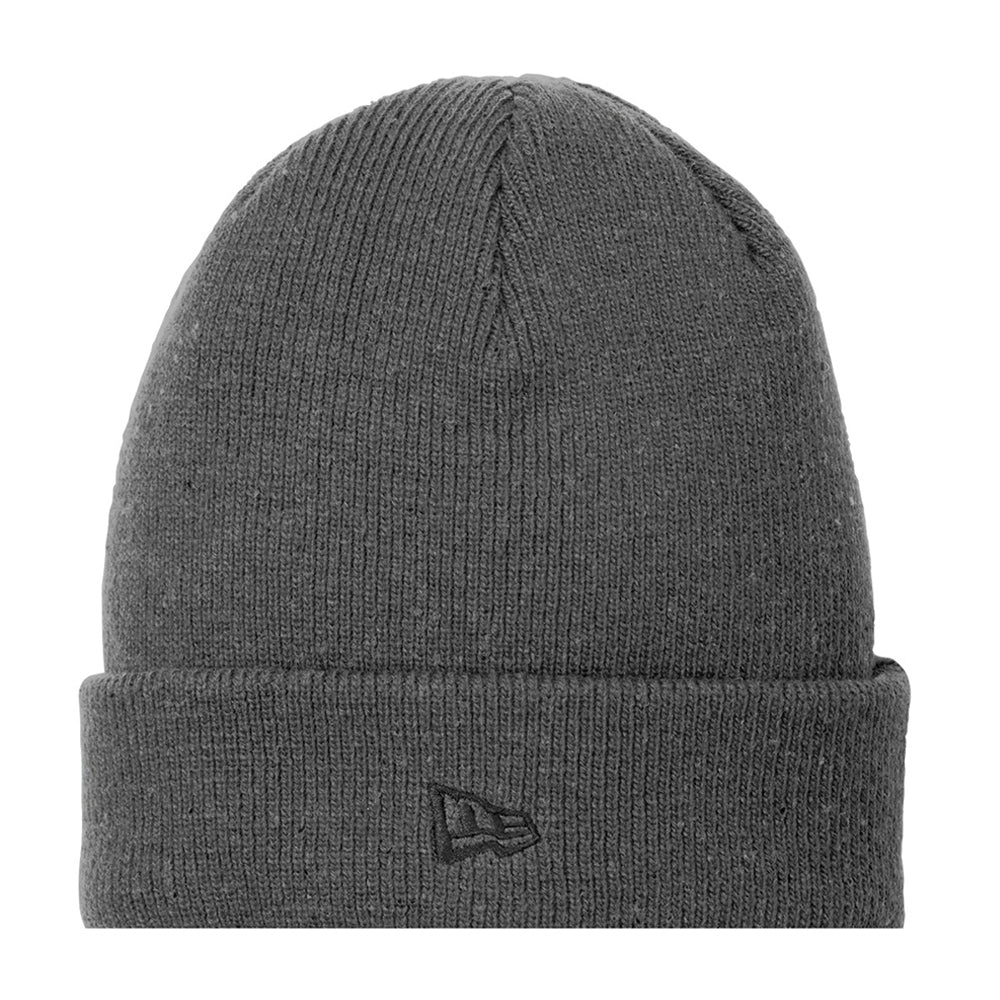 New Era Speckled Embroidered Beanie - Graphite Grey/Black