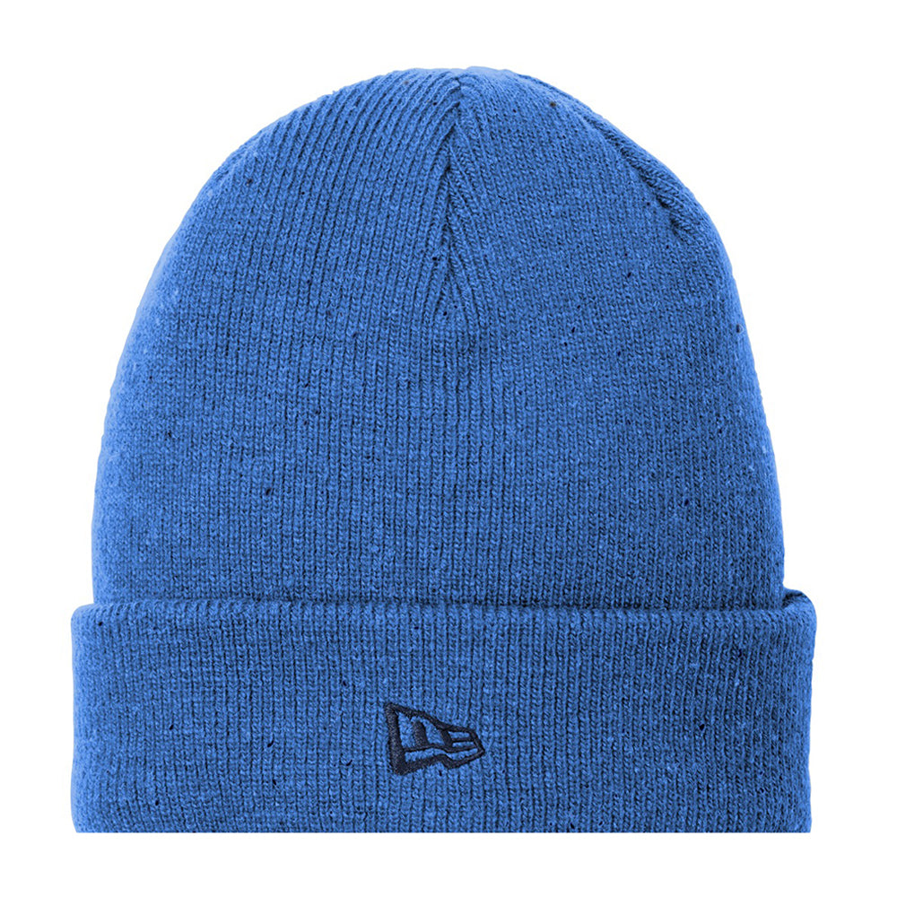 New Era Speckled Embroidered Beanie - Royal Blue/Black