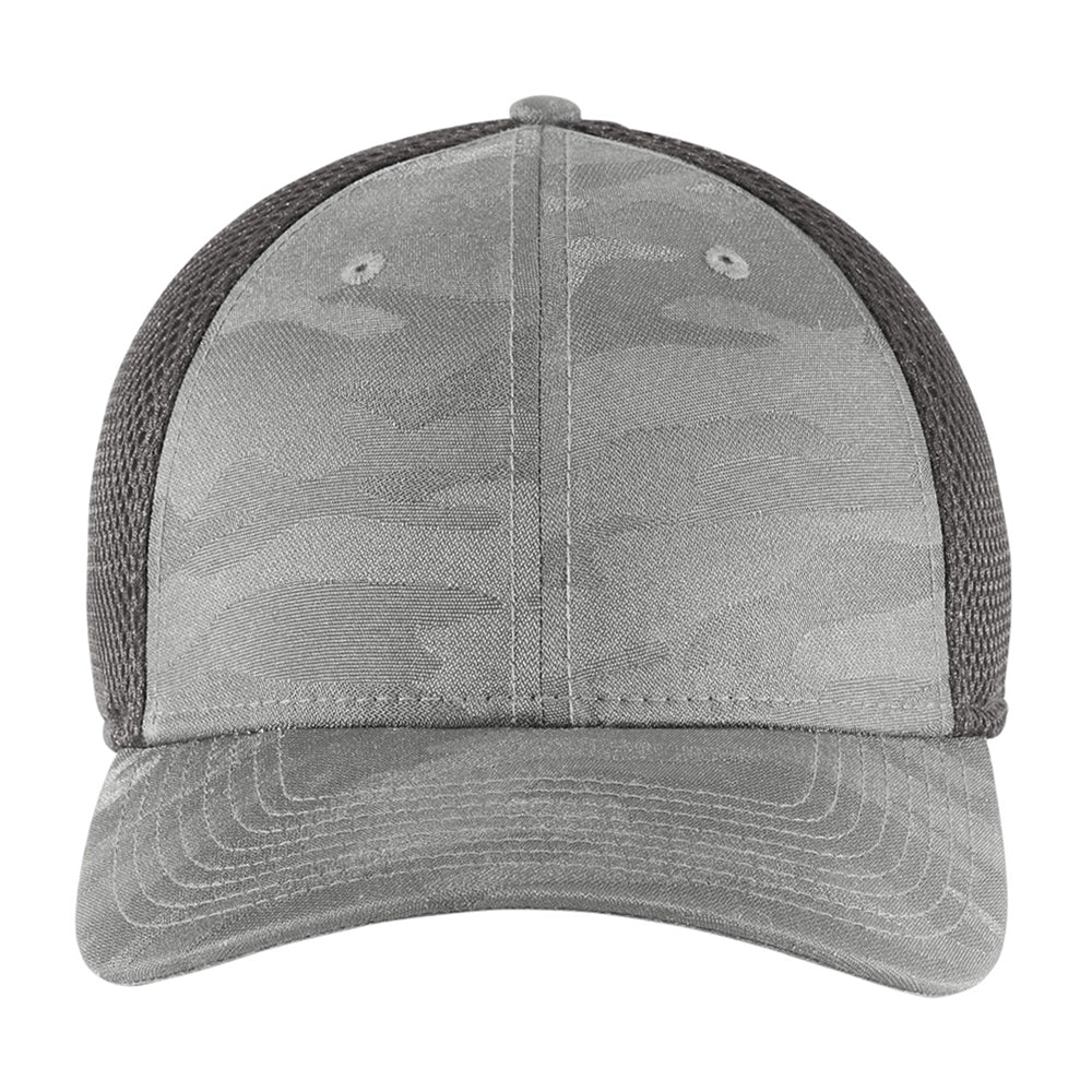 New Era Tonal Camo Stretch Tech Mesh Embroidered Cap - Rainstorm Grey Camo/Graphite Grey
