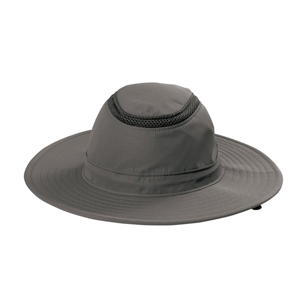 Port Authority Outdoor Ventilated Wide Brim Embroidered Hat - Sterling Grey (PMS 425C)