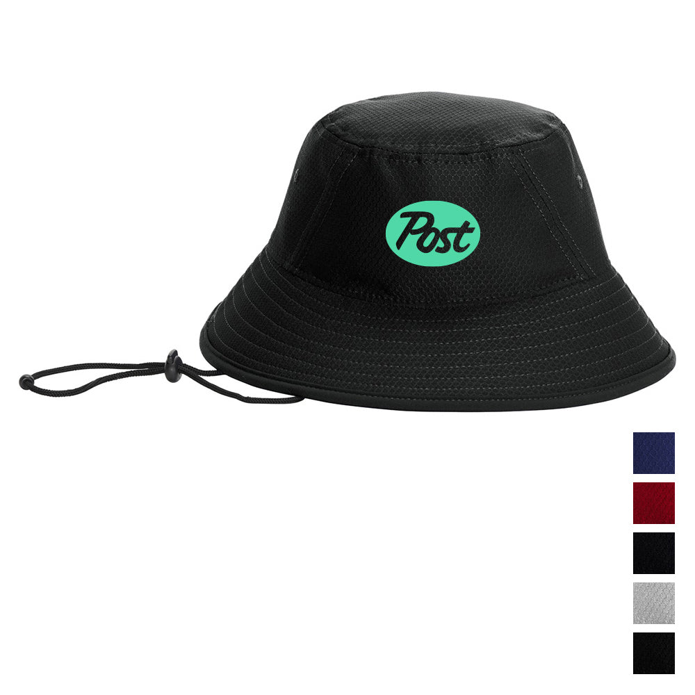 New Era Hex Era Bucket Embroidered Hat - Black