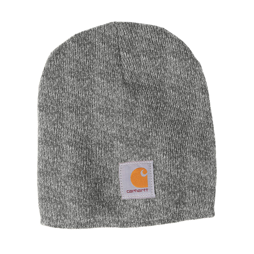 Carhartt Acrylic Knit Embroidered Hat - Heather Grey/Coal Heather Grey