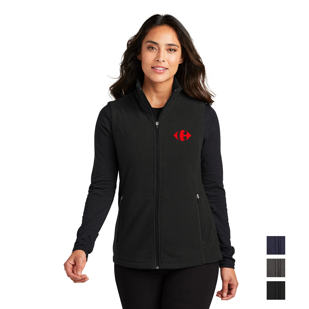 Port Authority Women's Accord Microfleece Embroidered Vest - Black