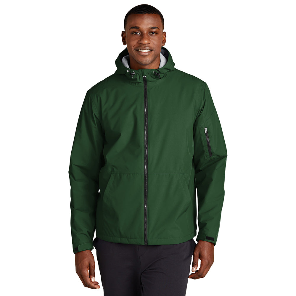 Sport-Tek Waterproof Insulated Embroidered Jacket - Forest Green