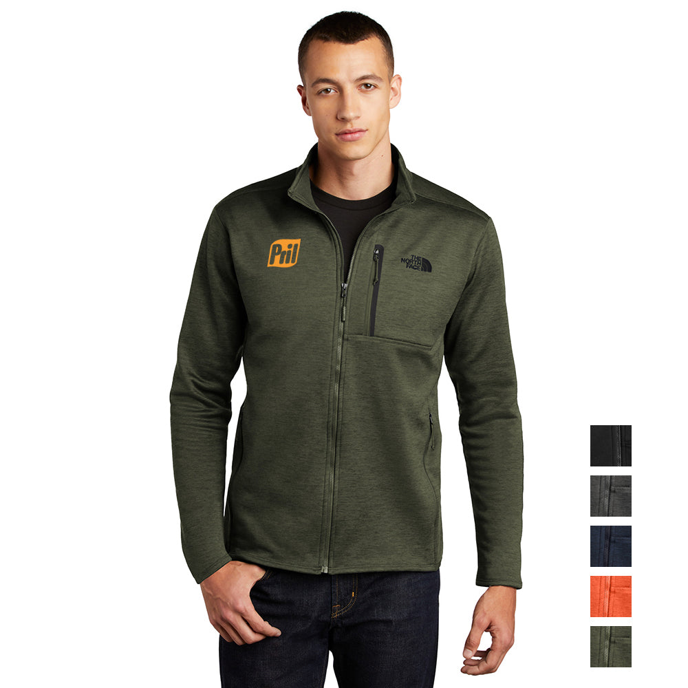 The North Face Skyline Full-Zip Fleece Embroidered Jacket - Four Leaf Clover Green Heather