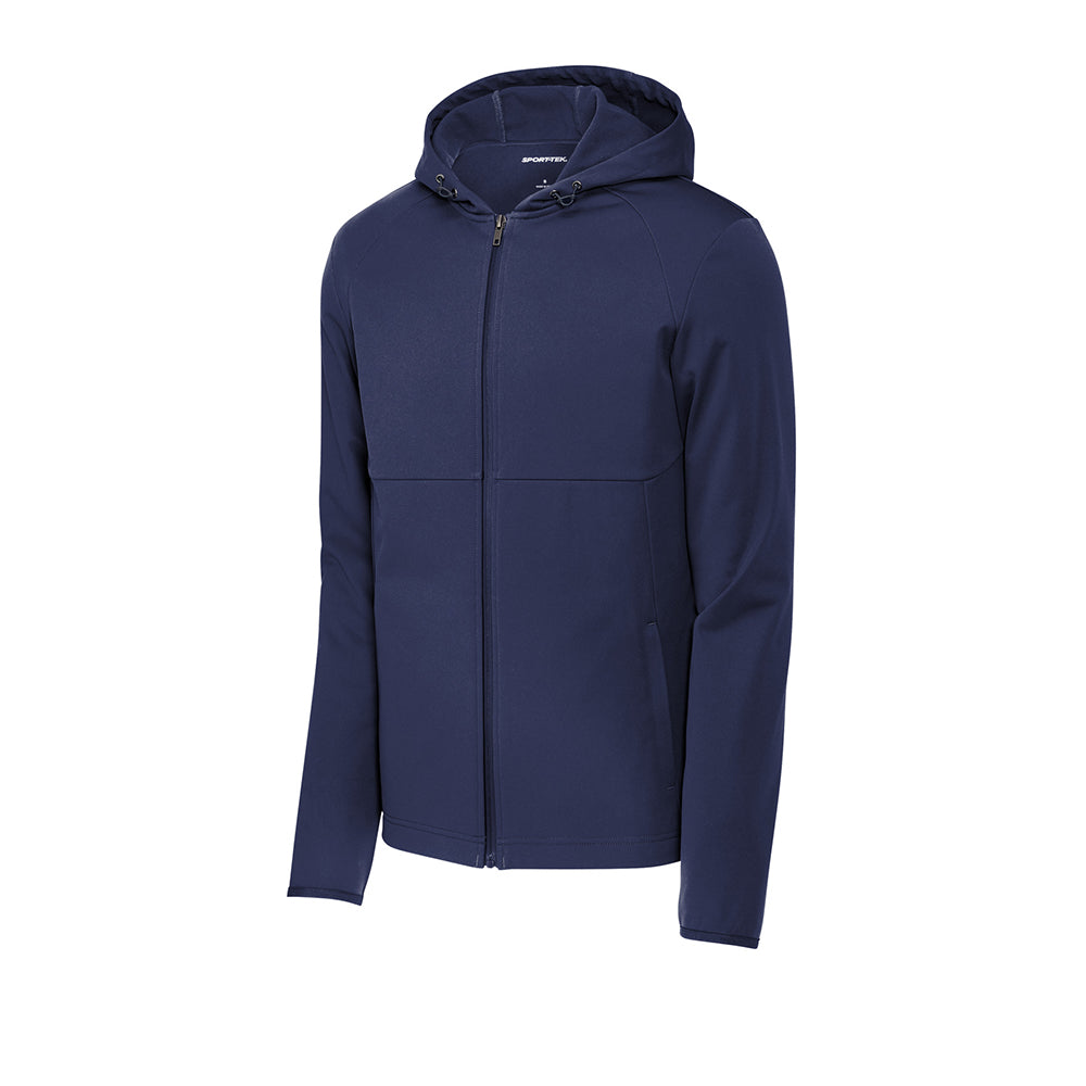 Sport-Tek Hooded Soft Shell Embroidered Jacket - True Navy Blue