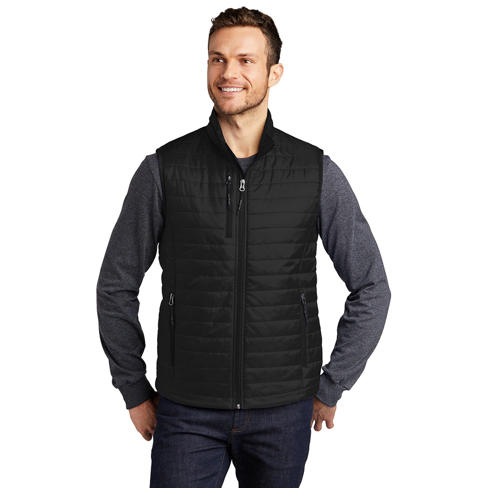Port Authority Packable Puffy Embroidered Vest - Deep Black