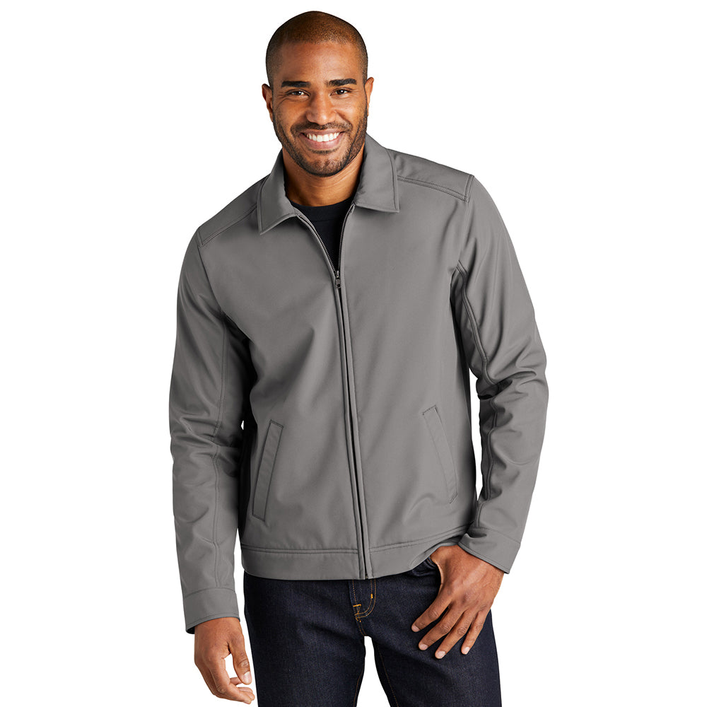 Port Authority Mechanic Soft Shell Embroidered Jacket - Deep Grey Smoke