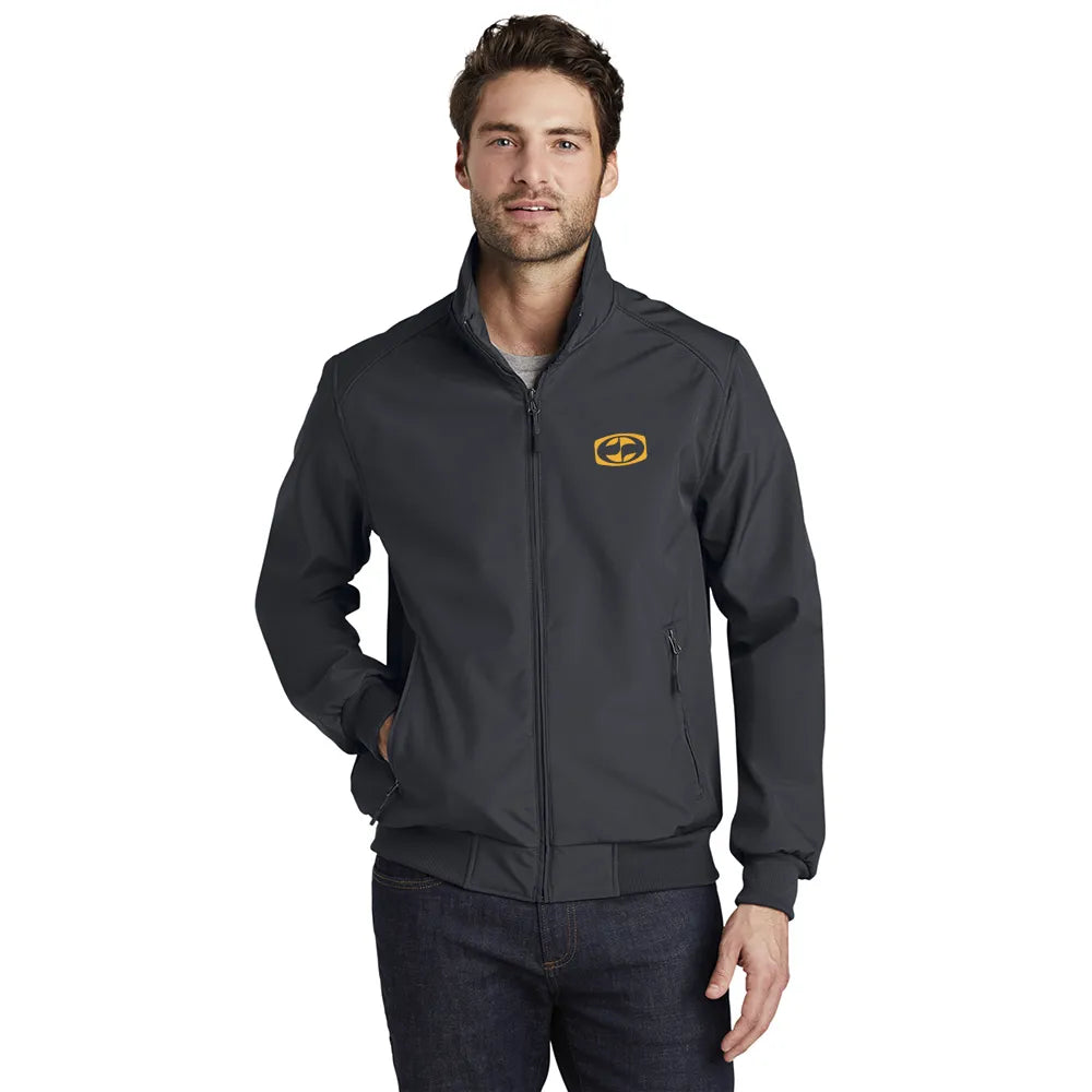 Port Authority Soft Shell Bomber Embroidered Jacket - Dress Blue Navy