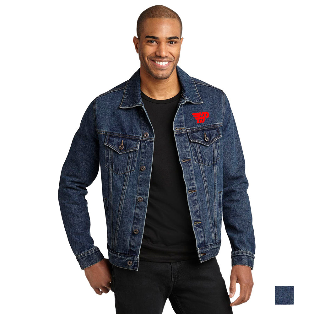 Port Authority Denim Embroidered Jacket - Denim Blue