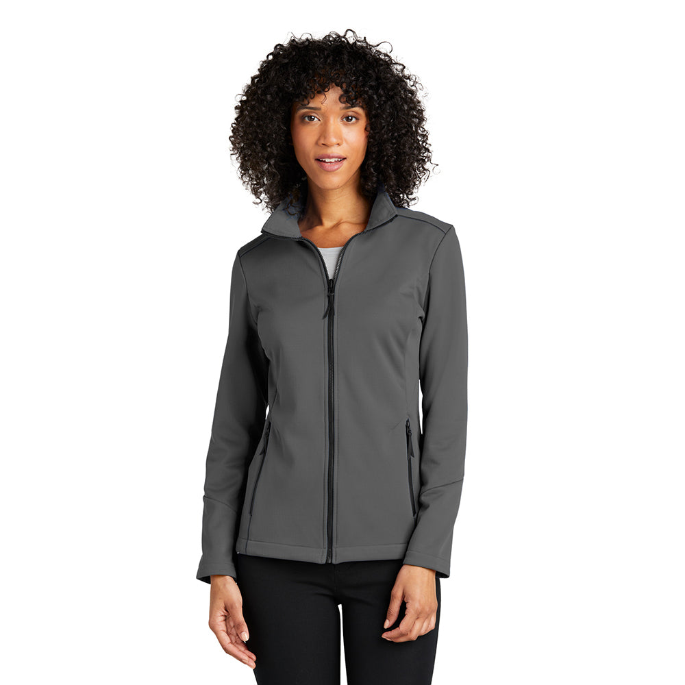 Port Authority Women's Collective Tech Soft Shell Embroidered Jacket - Graphite Grey
