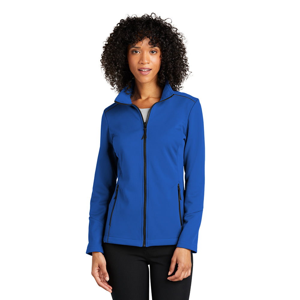 Port Authority Women's Collective Tech Soft Shell Embroidered Jacket - True Royal Blue