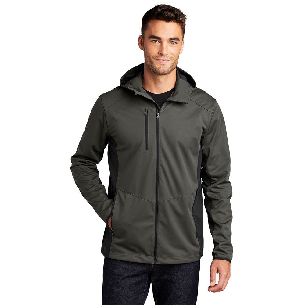 Port Authority Active Hooded Soft Shell Embroidered Jacket