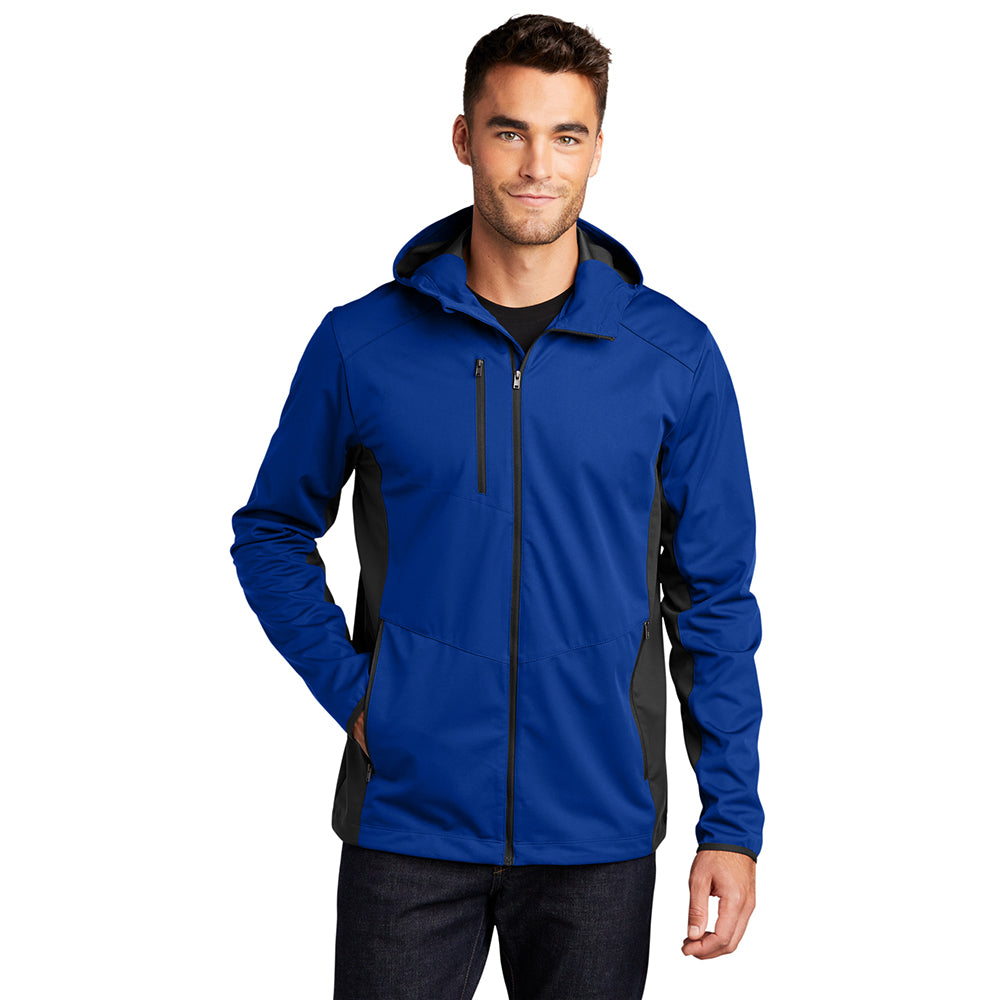 Port Authority Active Hooded Soft Shell Embroidered Jacket
