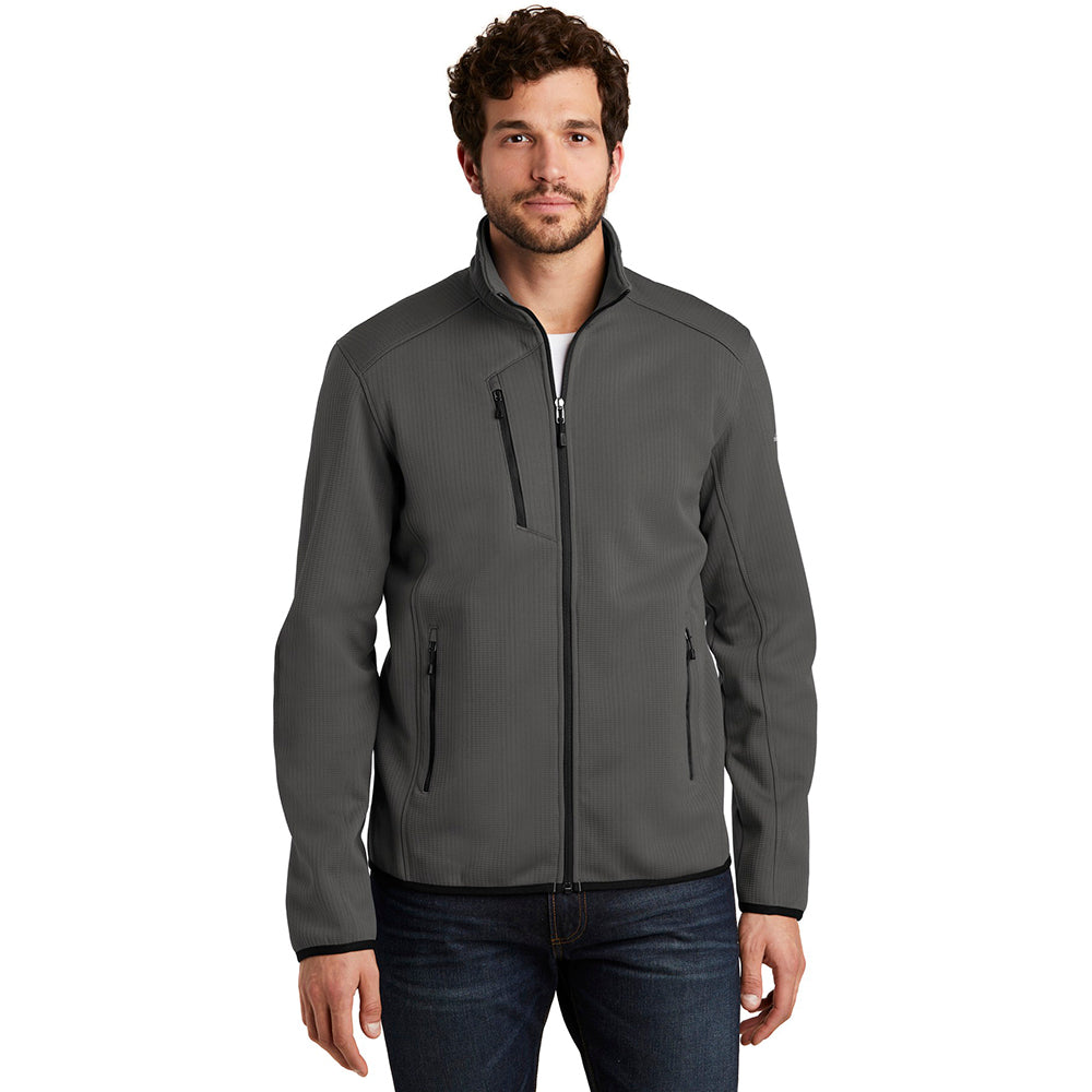 Eddie Bauer Dash Full-Zip Fleece Embroidered Jacket - Grey Steel