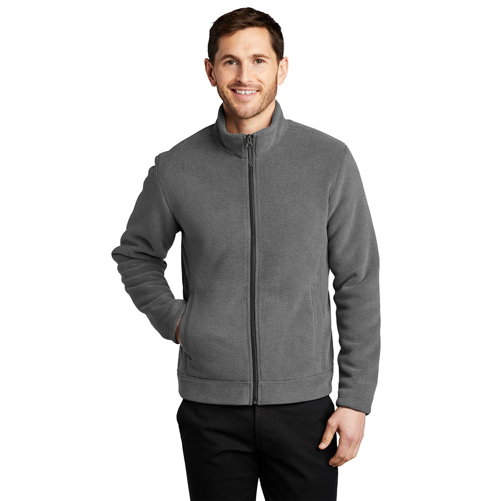 Port Authority Ultra Warm Brushed Fleece Embroidered Jacket - Gusty Grey/Sterling Grey