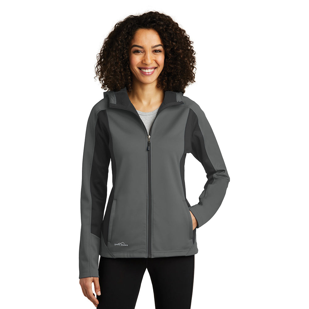 Eddie Bauer Women's Trail Soft Shell Embroidered Jacket - Metal Grey/Grey Steel