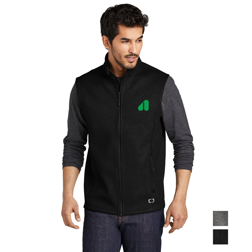 OGIO Grit Fleece Embroidered Vest - Diesel Grey Heather