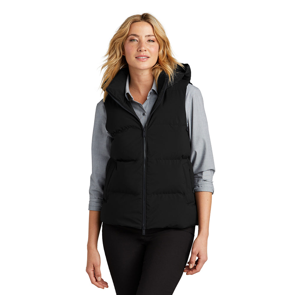 Mercer+Mettle Women’s Puffy Embroidered Vest - Deep Black
