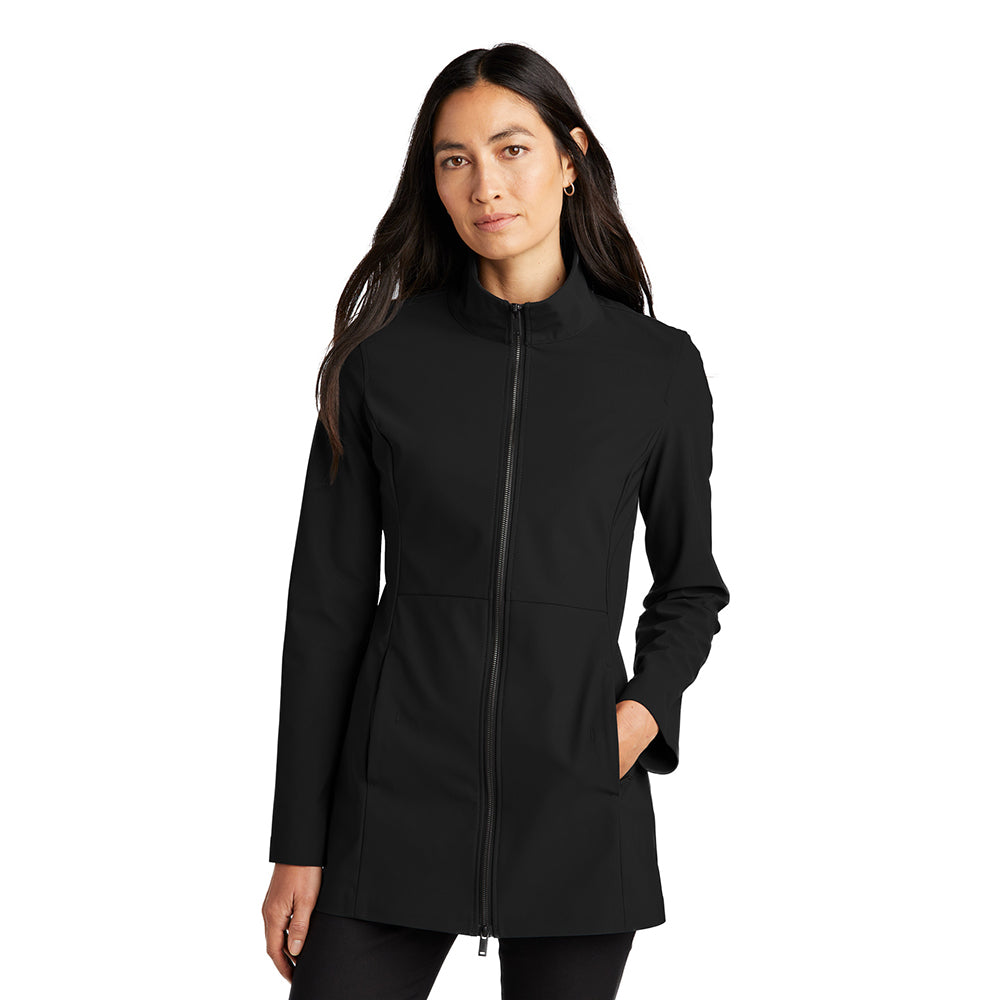 Mercer+Mettle Women’s Faille Soft Shell Embroidered - Deep Black