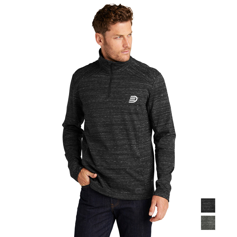 OGIO Flux Embroidered 1/4-Zip - Tarmac Grey Heather