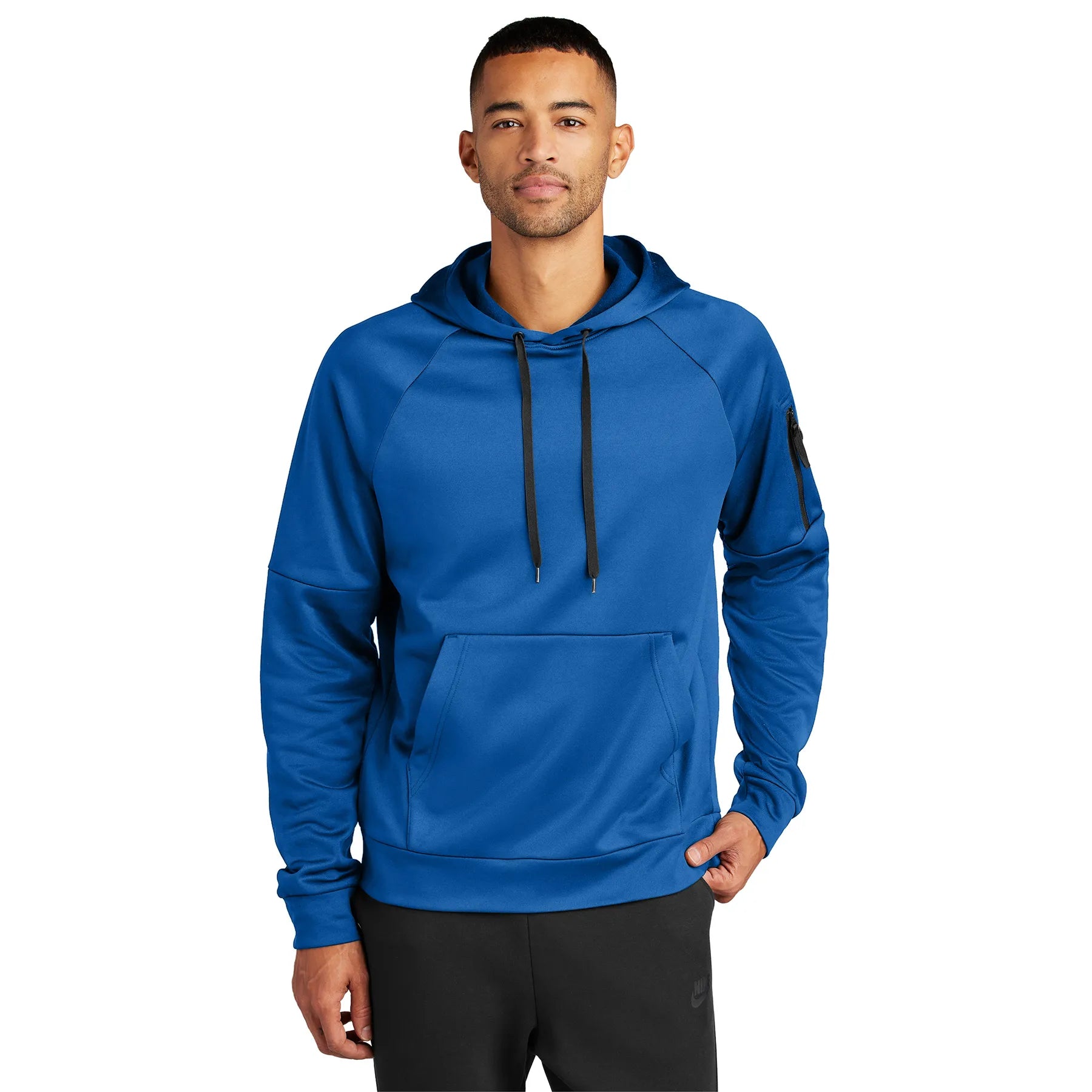 Nike Therma-FIT Pocket Pullover Fleece Hoodie Decorated - Game Royal Blue