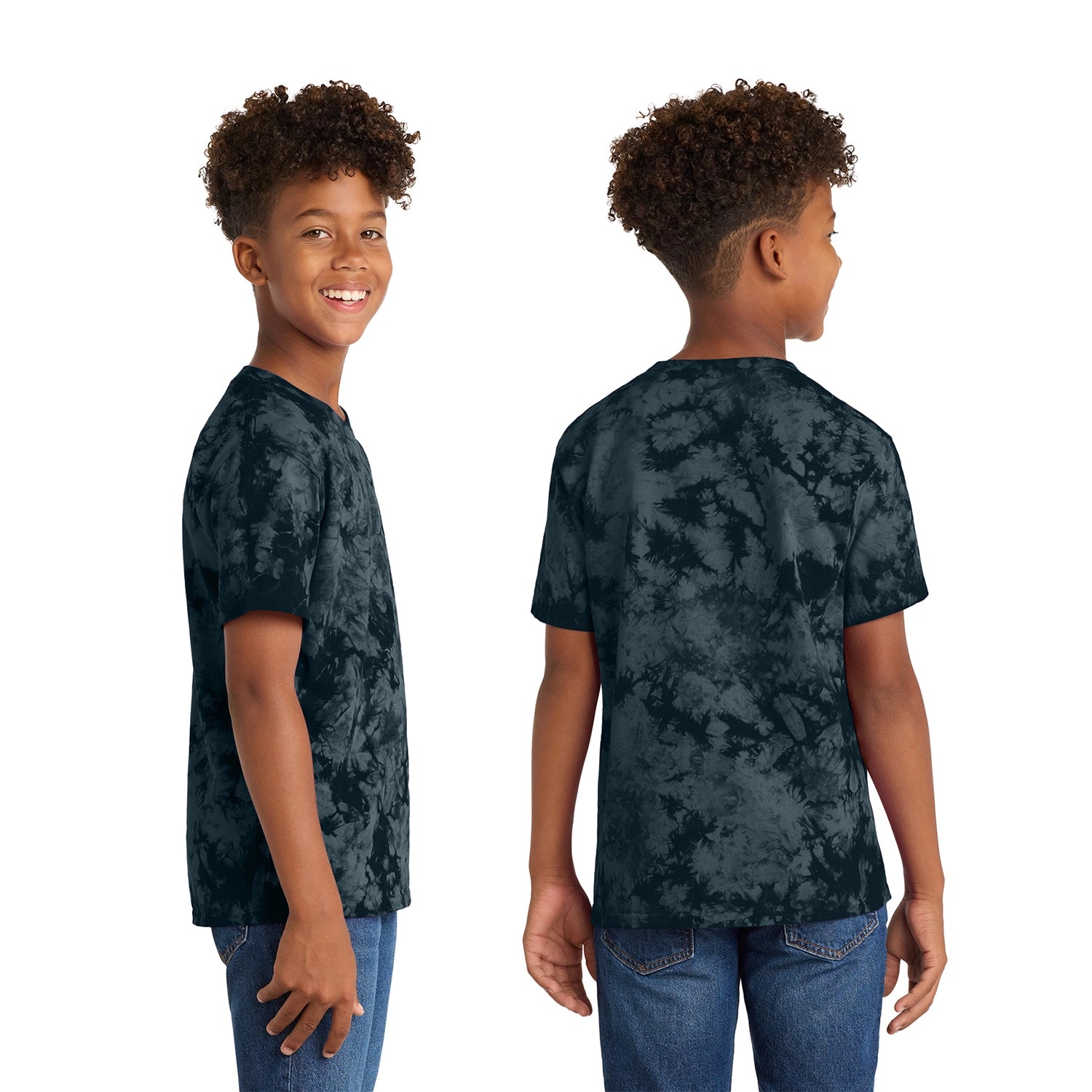 Port & Co Decorated Youth Crystal TieDye Tee