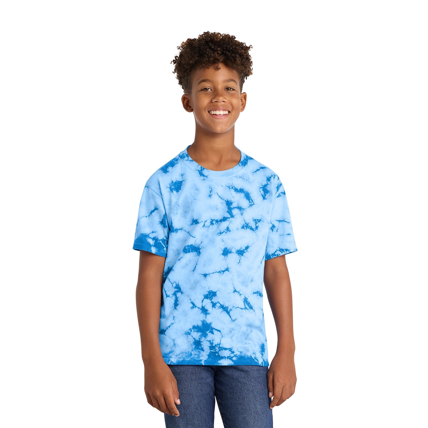 Port & Co Decorated Youth Crystal TieDye Tee