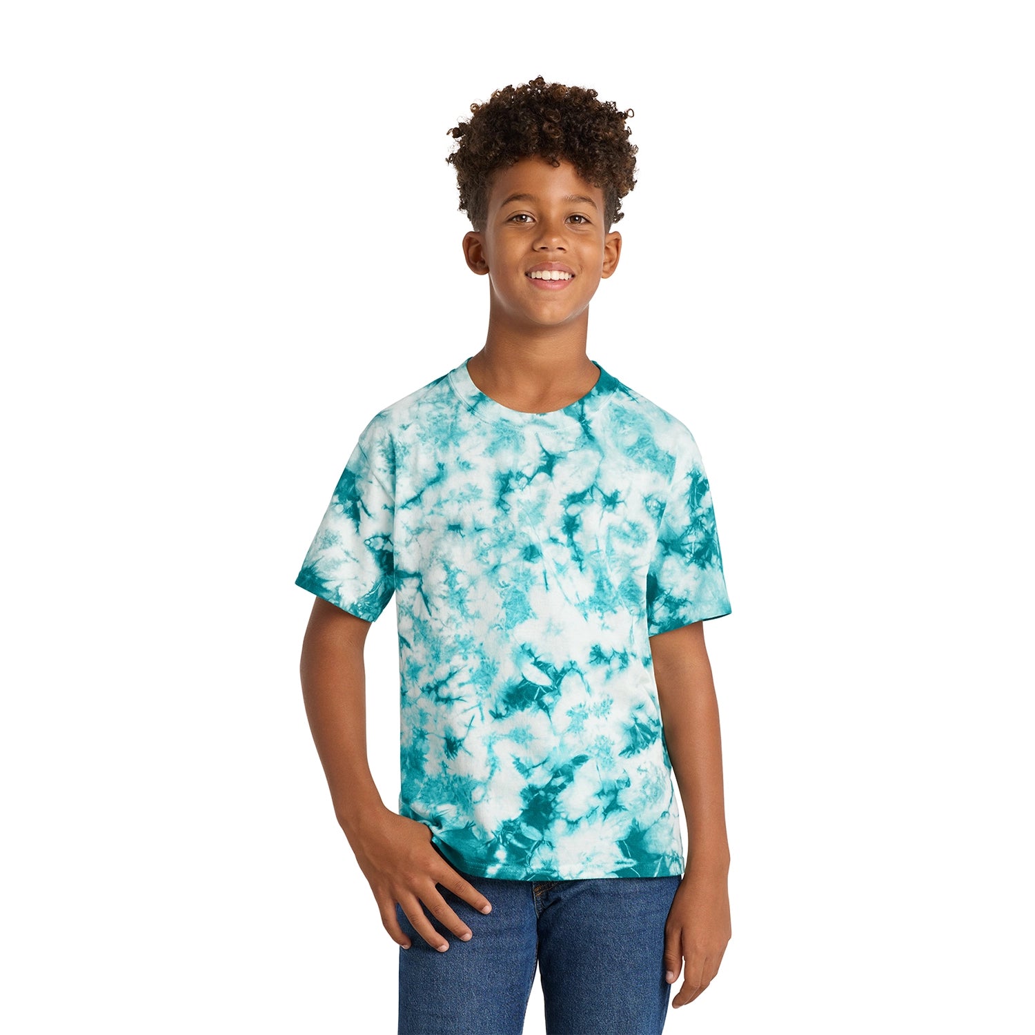 Port & Co Decorated Youth Crystal TieDye Tee