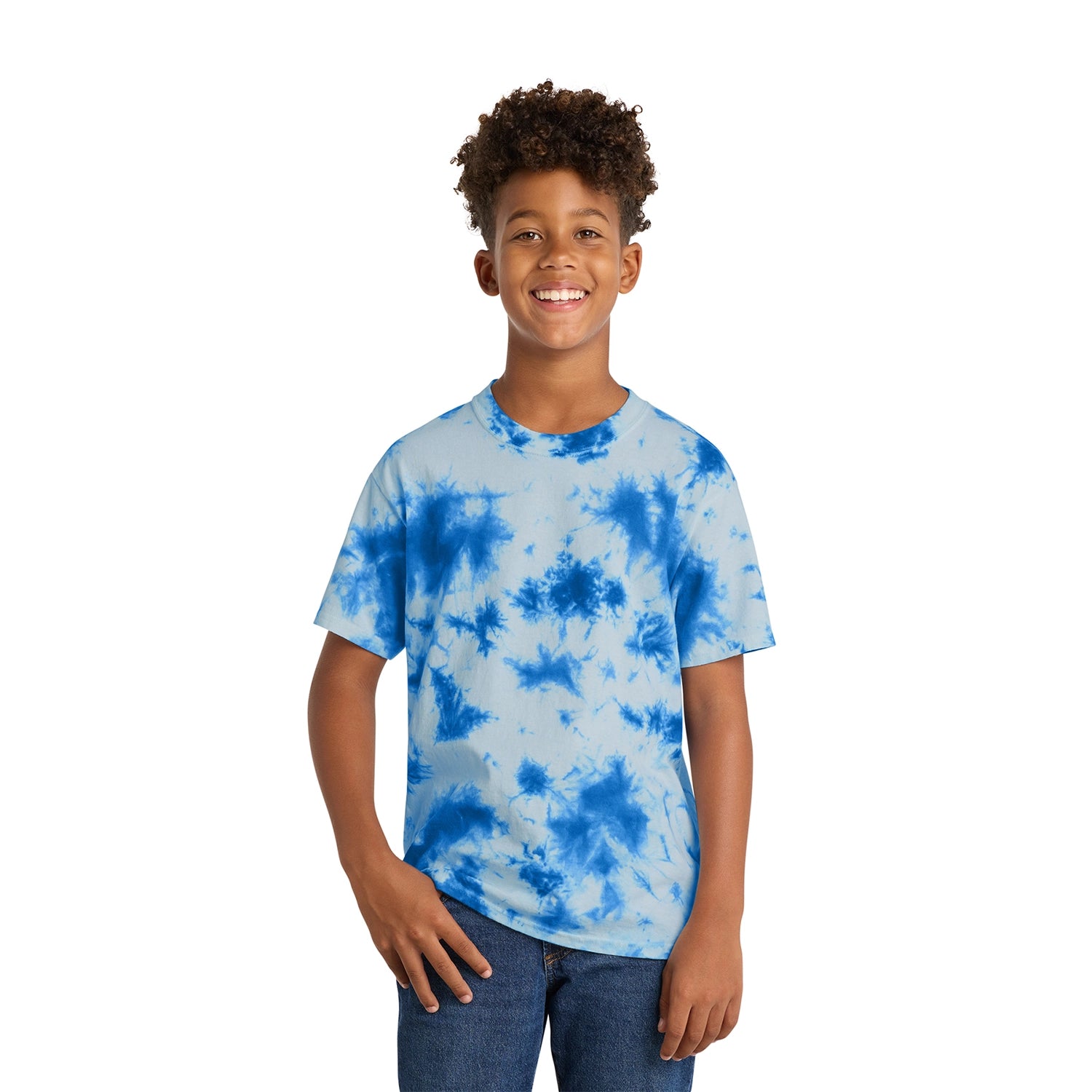 Port & Co Decorated Youth Crystal TieDye Tee