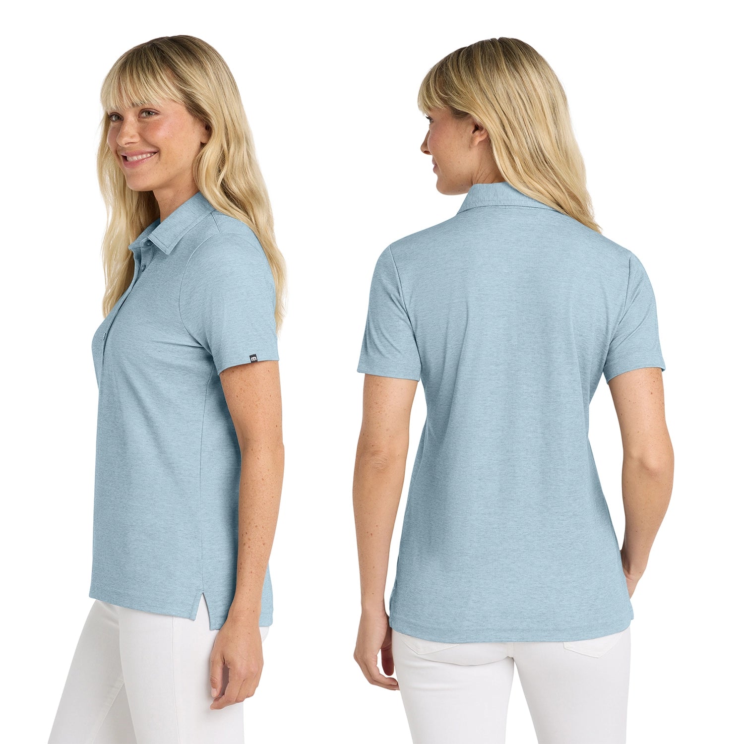 TravisMathew Women's Oceanside Heather Embroidered Polo