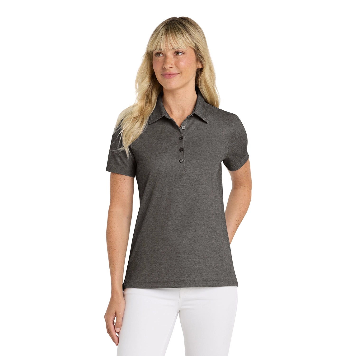 TravisMathew Women's Oceanside Heather Embroidered Polo