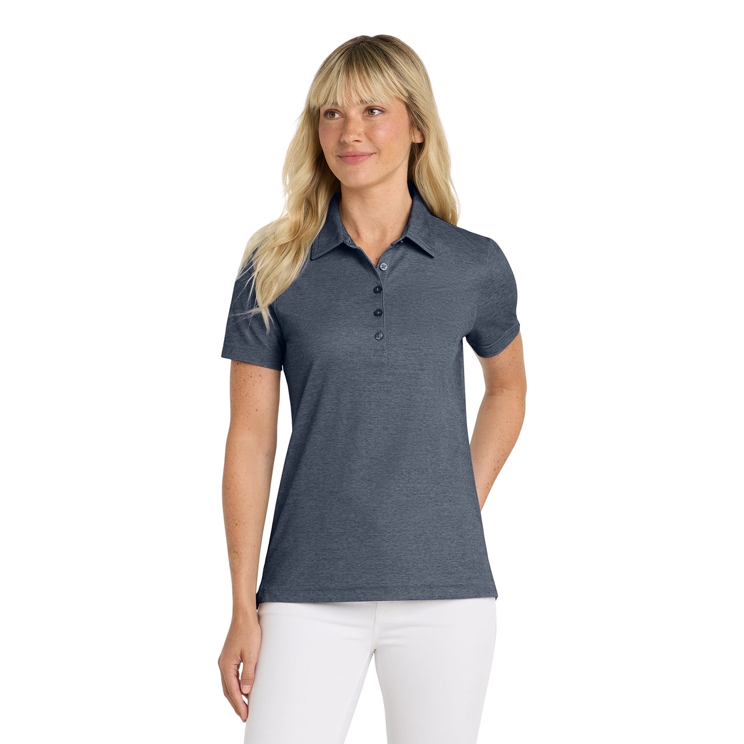 TravisMathew Women's Oceanside Heather Embroidered Polo