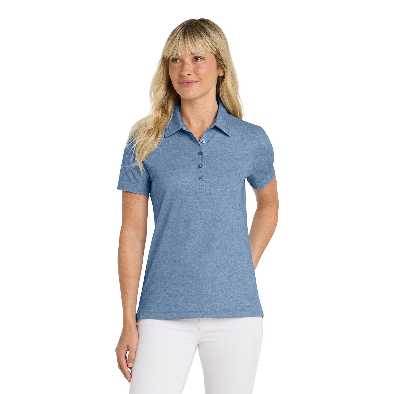 TravisMathew Women's Oceanside Heather Embroidered Polo