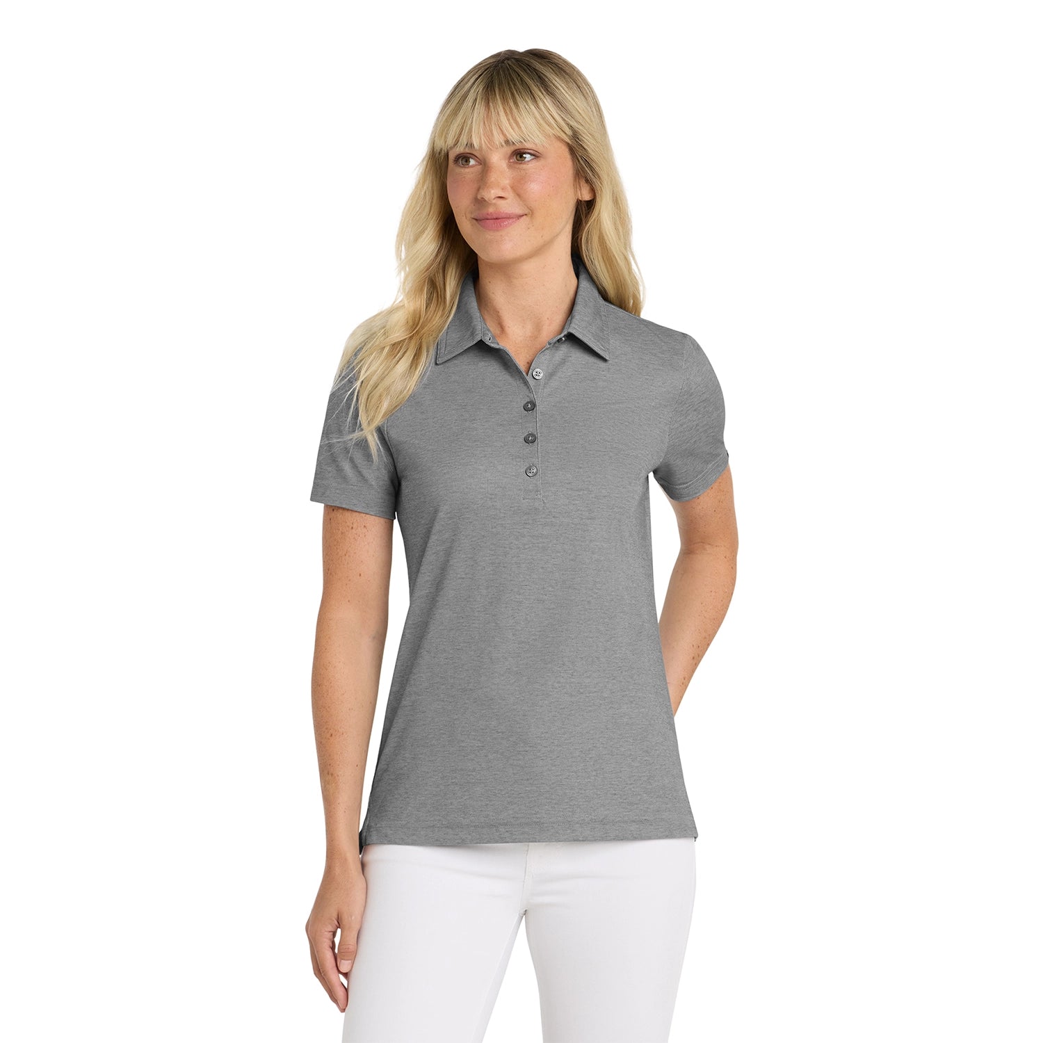 TravisMathew Women's Oceanside Heather Embroidered Polo