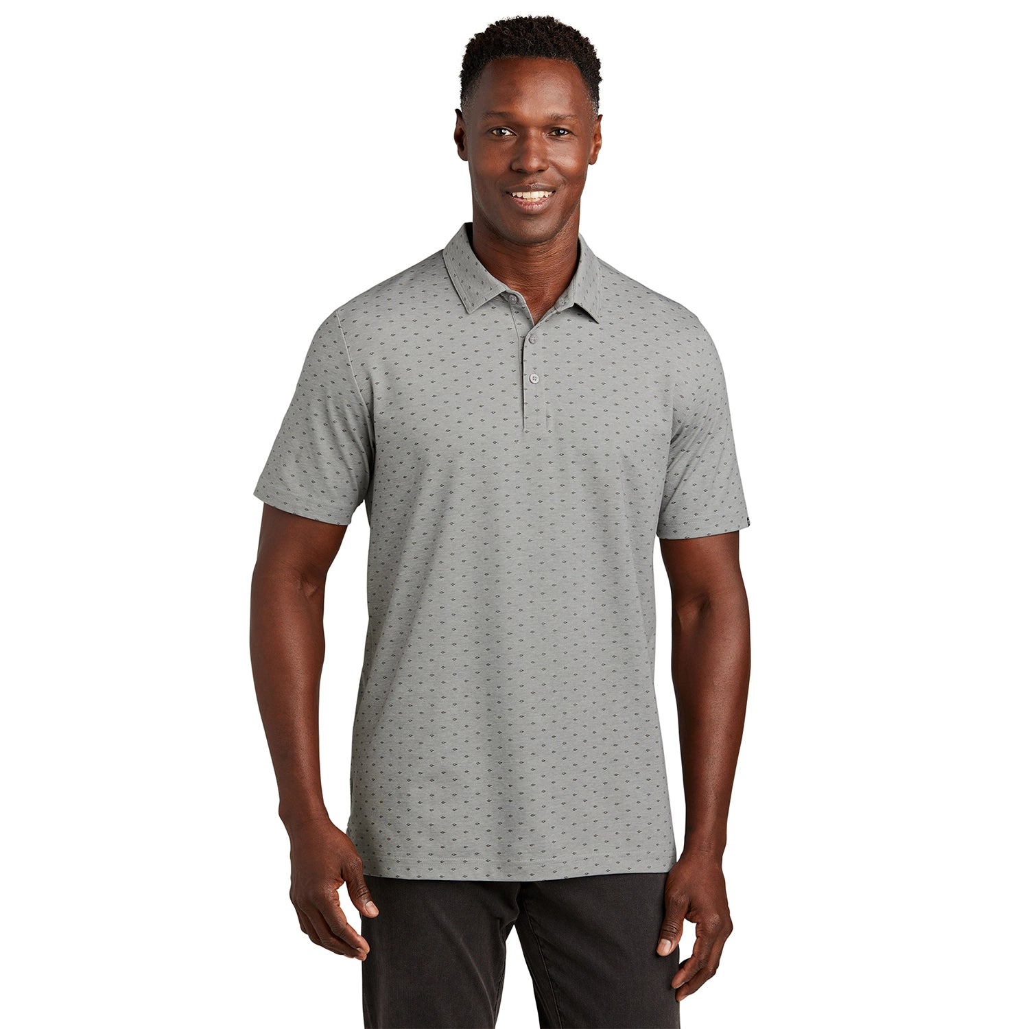 TravisMathew Oceanside Geo Embroidered Polo