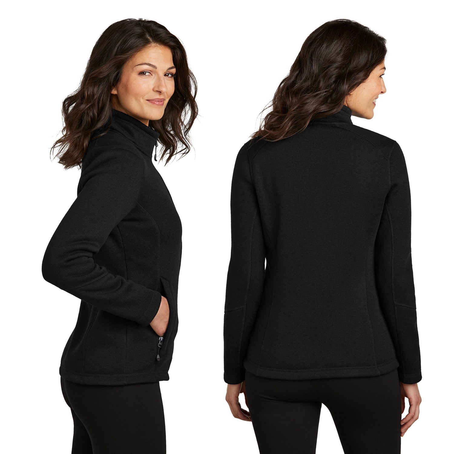 Port Authority Women's Arc Sweater Fleece Embroidered Jacket