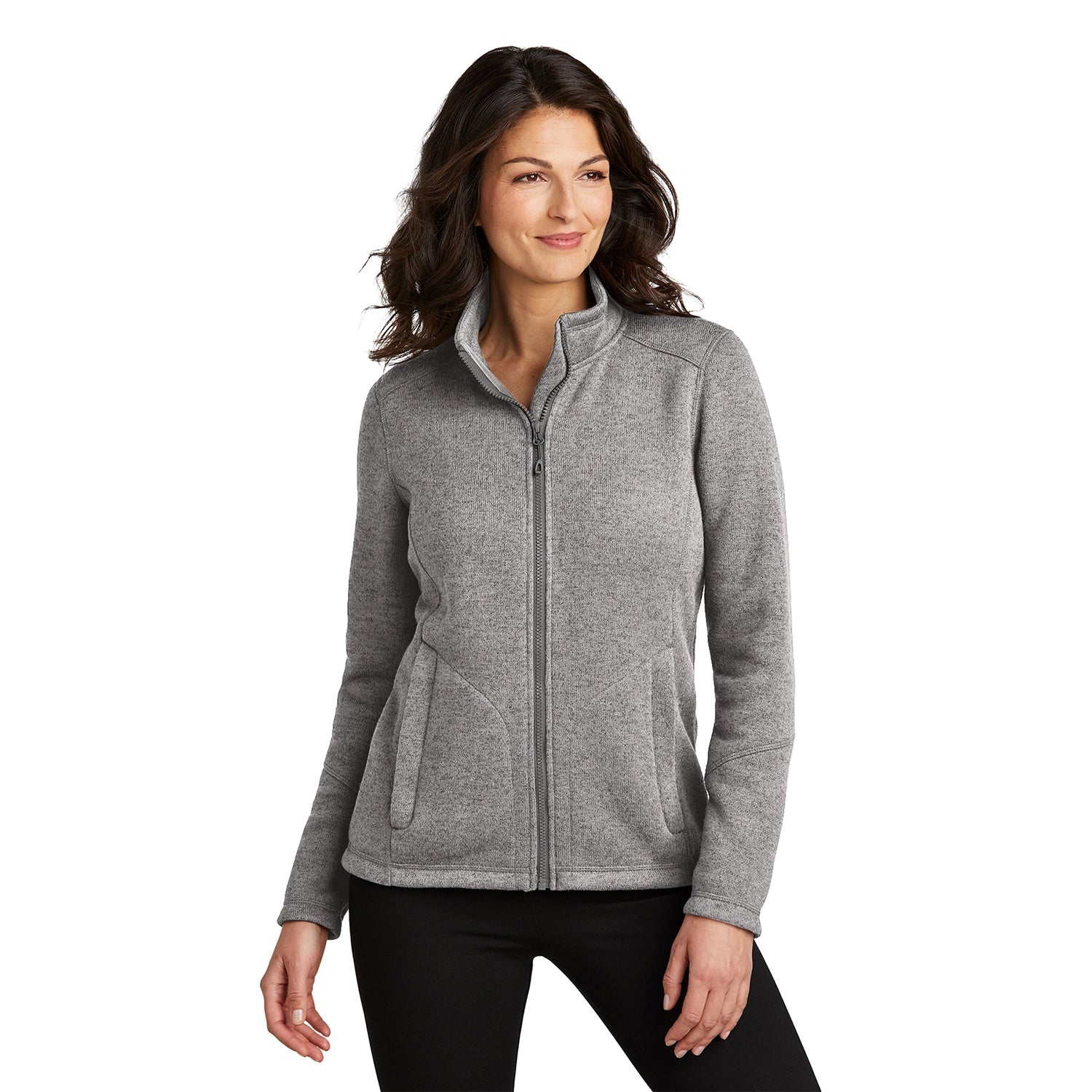 Port Authority Women's Arc Sweater Fleece Embroidered Jacket