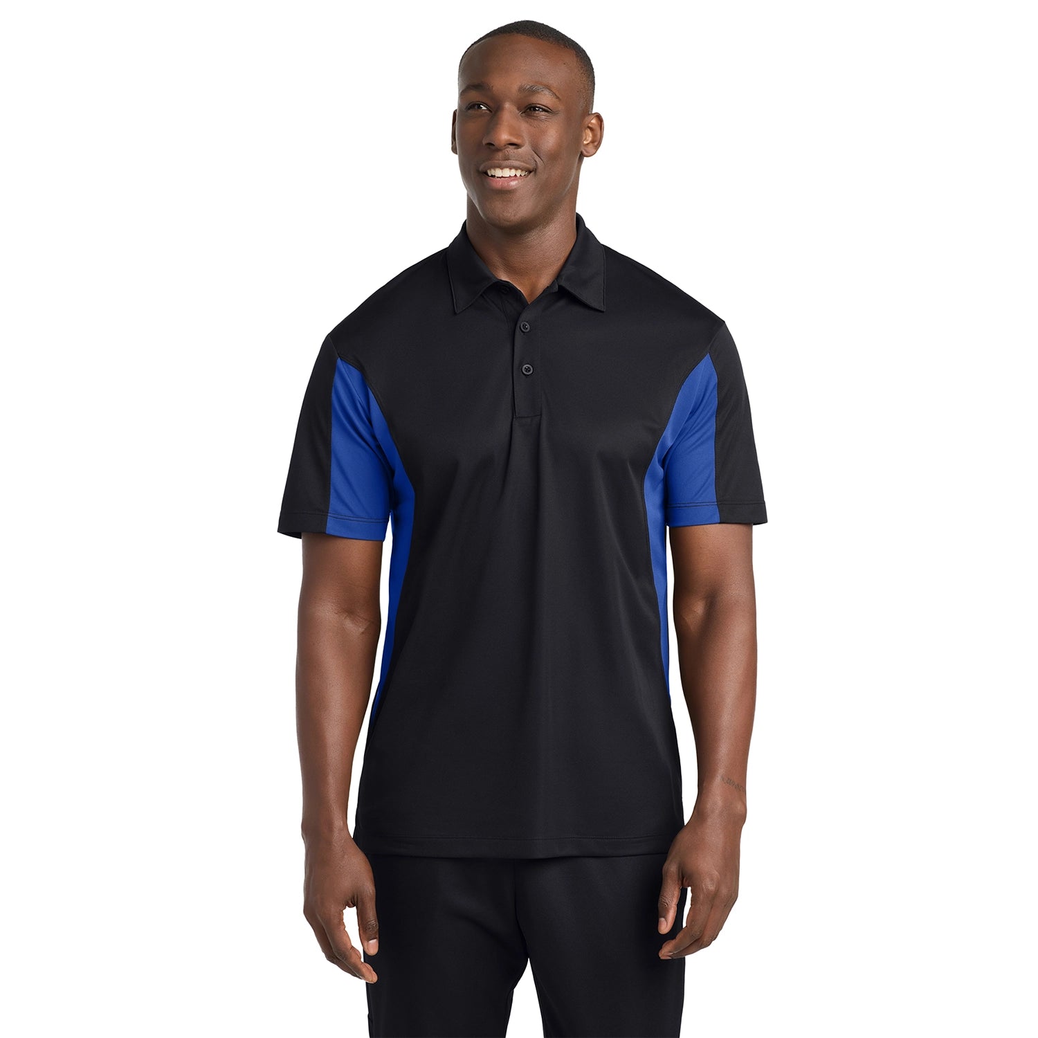 SportTek Side Blocked Micropique SportWick Polo