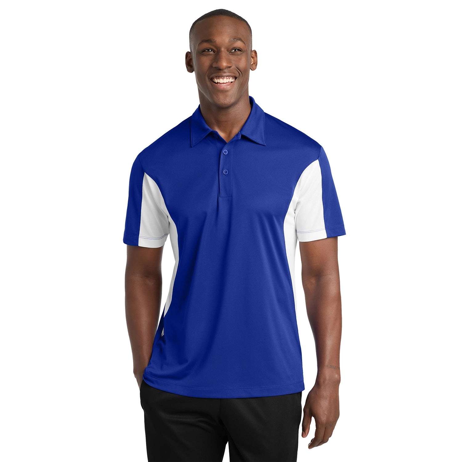 SportTek Side Blocked Micropique SportWick Polo