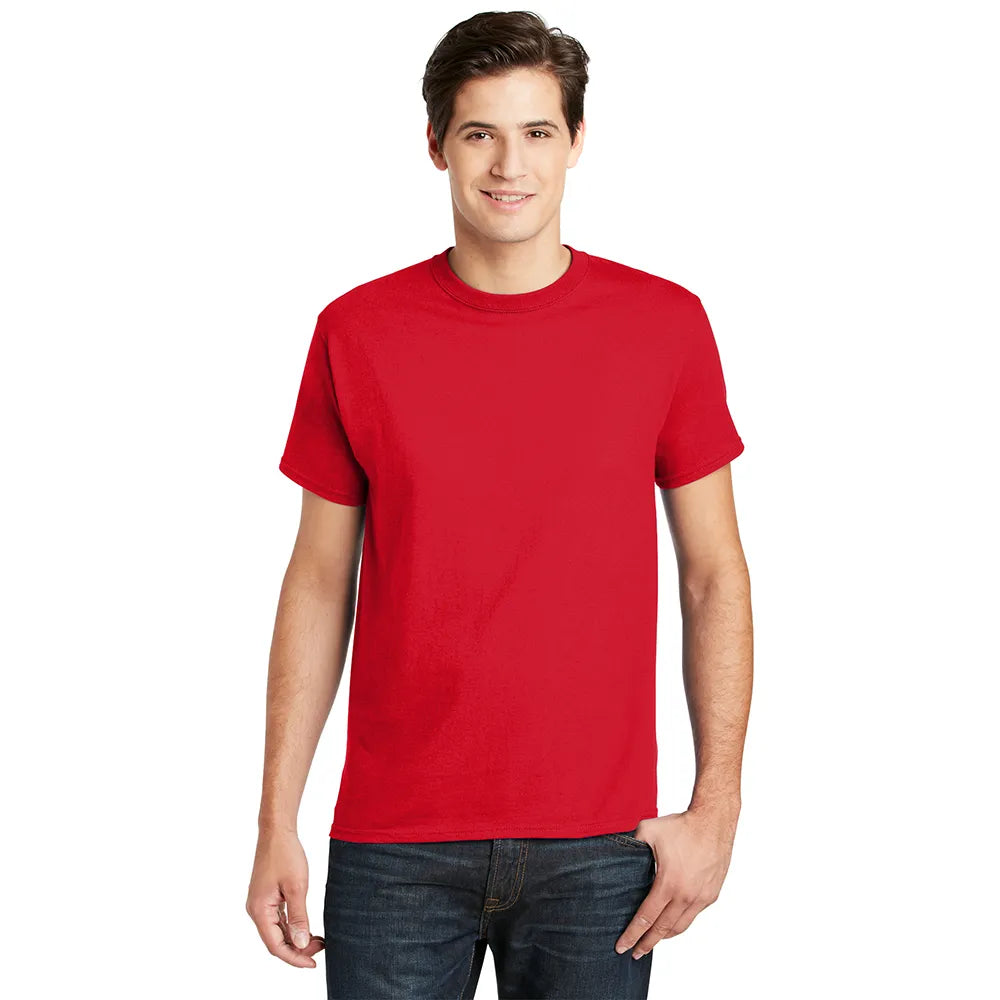 Hanes - Essential-T 100% Cotton T-Shirt Decorated - Athletic Red (PMS 186C)