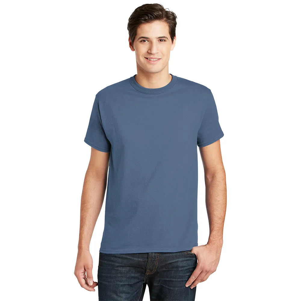 Hanes - Essential-T 100% Cotton T-Shirt Decorated - Denim Blue (PMS 646C)
