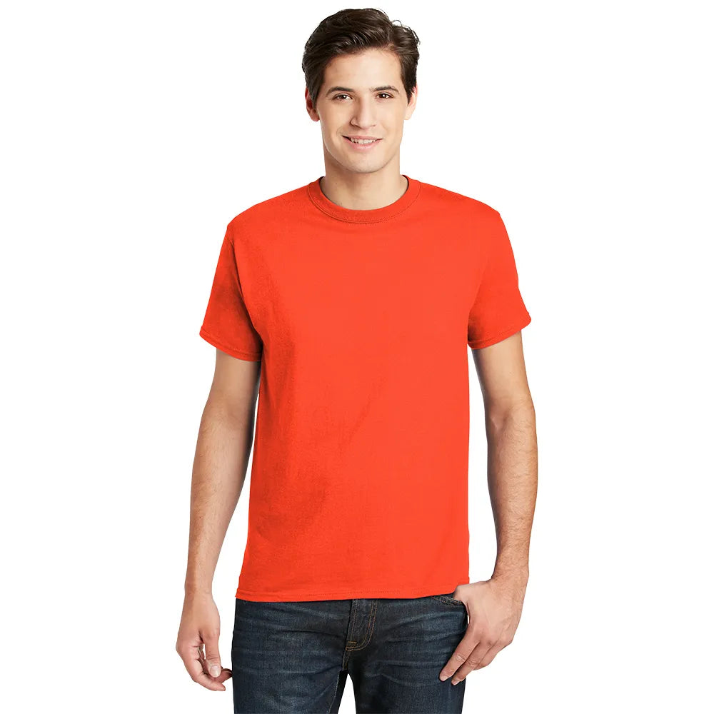 Hanes - Essential-T 100% Cotton T-Shirt Decorated - Orange (PMS 172C)
