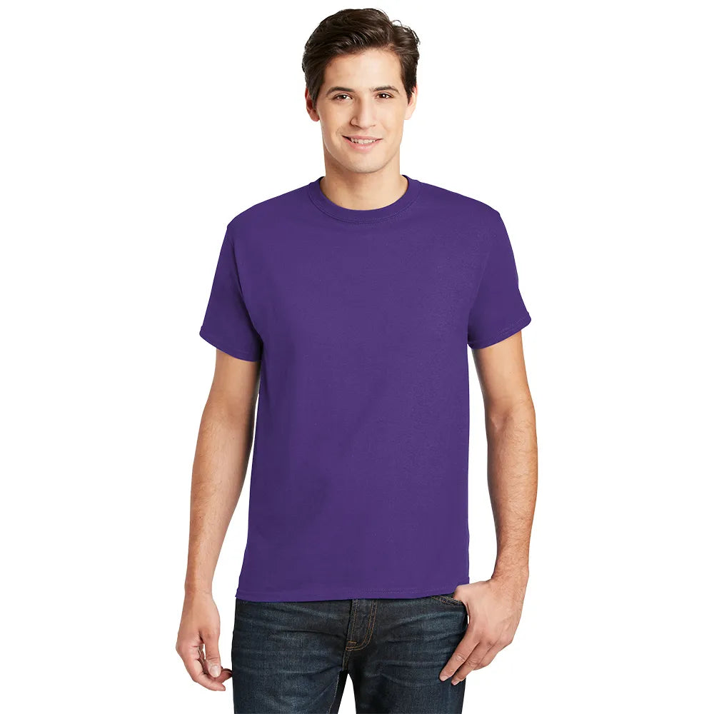 Hanes - Essential-T 100% Cotton T-Shirt Decorated - Purple (PMS 2685C)